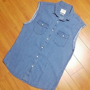 Denim Sleeveless -New